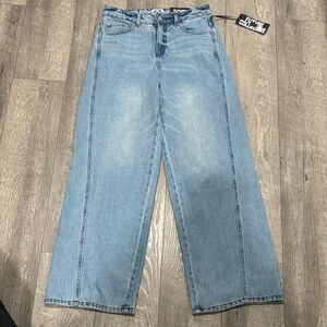 Light Blue Women's wide leg Jeans